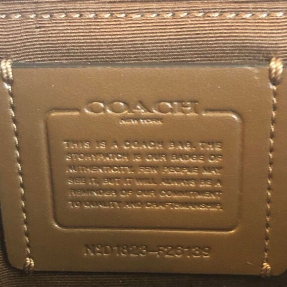 COACH Mini Brooke CarryAll Bag Signature Coated Canvas Leather Brown MSRP $385 - Picture 12 of 15